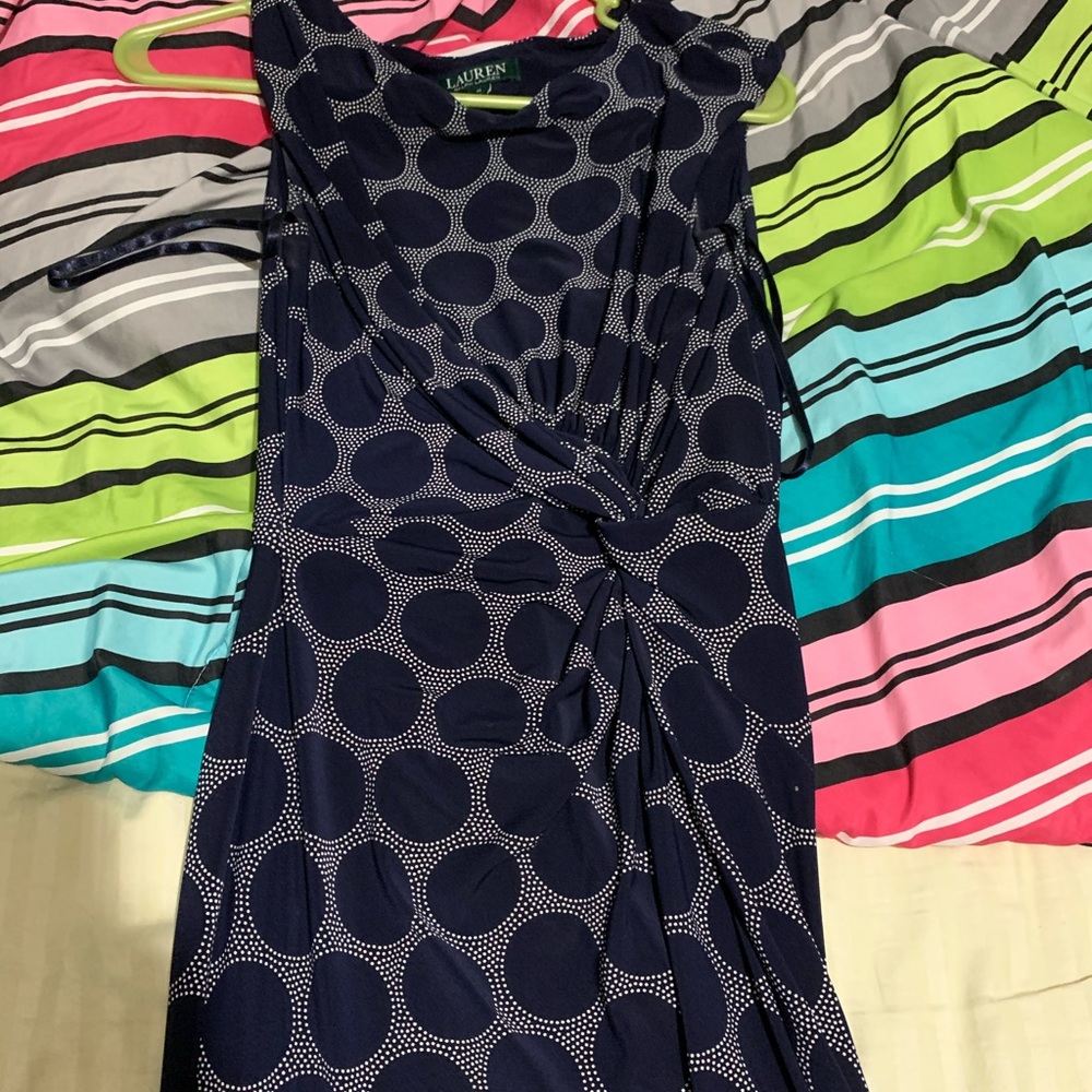 Ralph Lauren blue and white dress